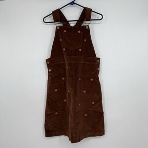 Kiel James Patrick Womens Pumpkin Jumper Corduroy Overall Dress XXL Fall Warm